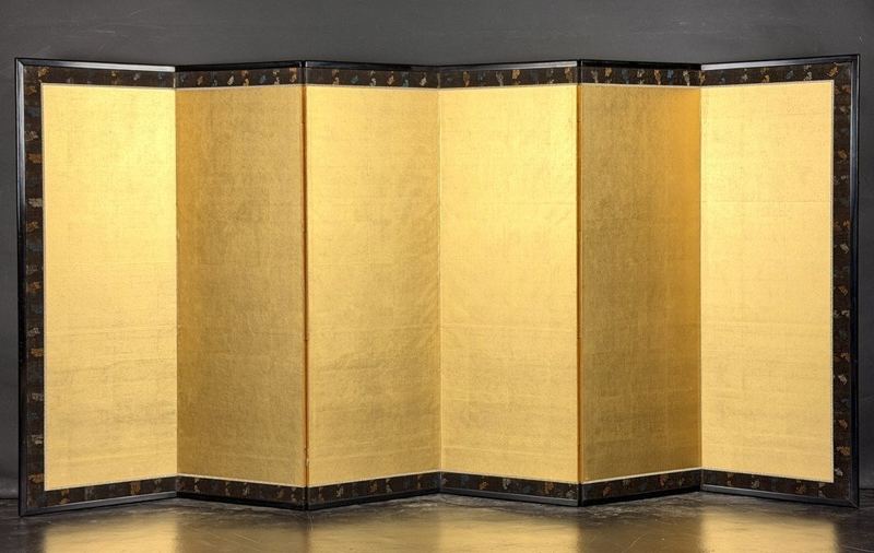 Quiet Gold · Six Panels — Single 6-panel screen