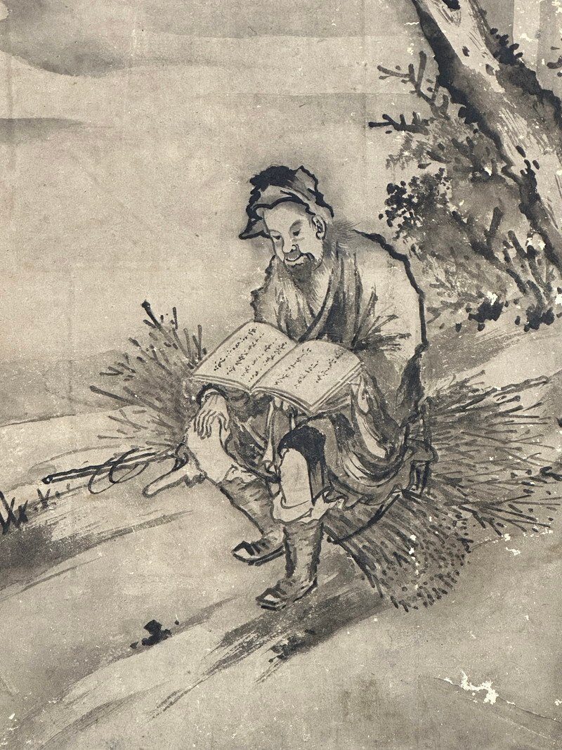 水墨山水楼阁人物图·照片 6