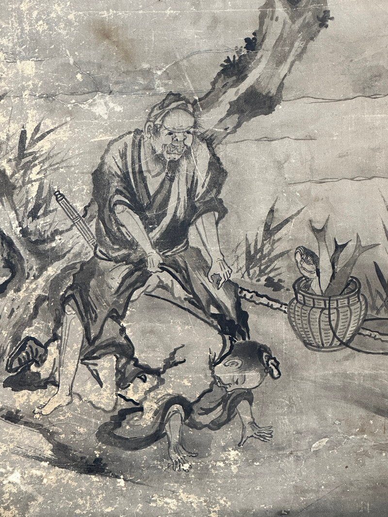 水墨山水楼阁人物图·照片 8