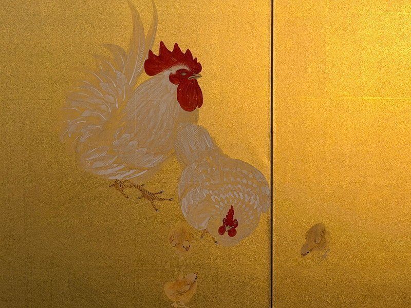 金地鶏図・写真 6