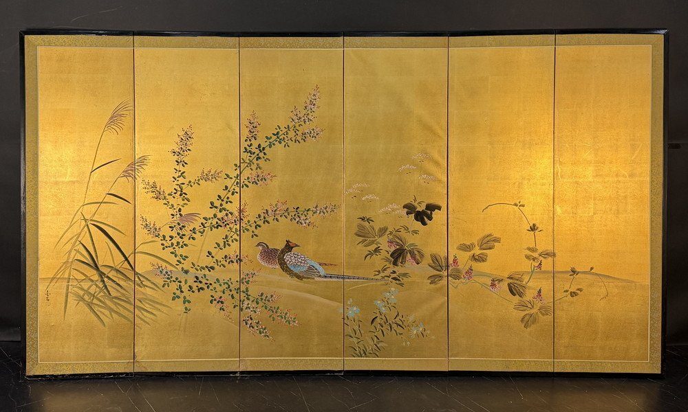 Pheasants on a Gold Ground — overall view