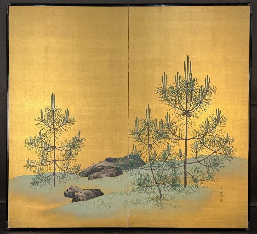 Young Pines on Gold — overall view