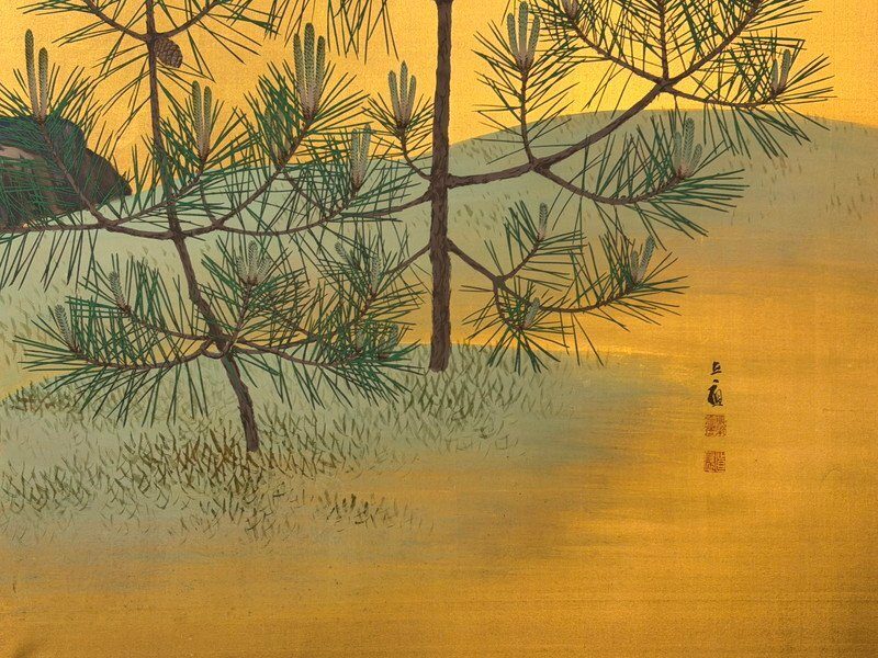 Young Pines on Gold · photograph 5
