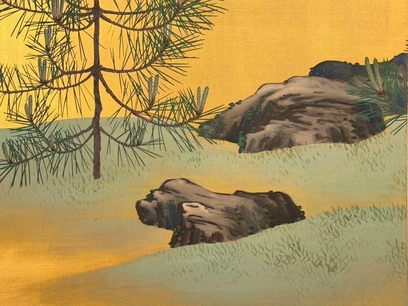 Young Pines on Gold · photograph 7