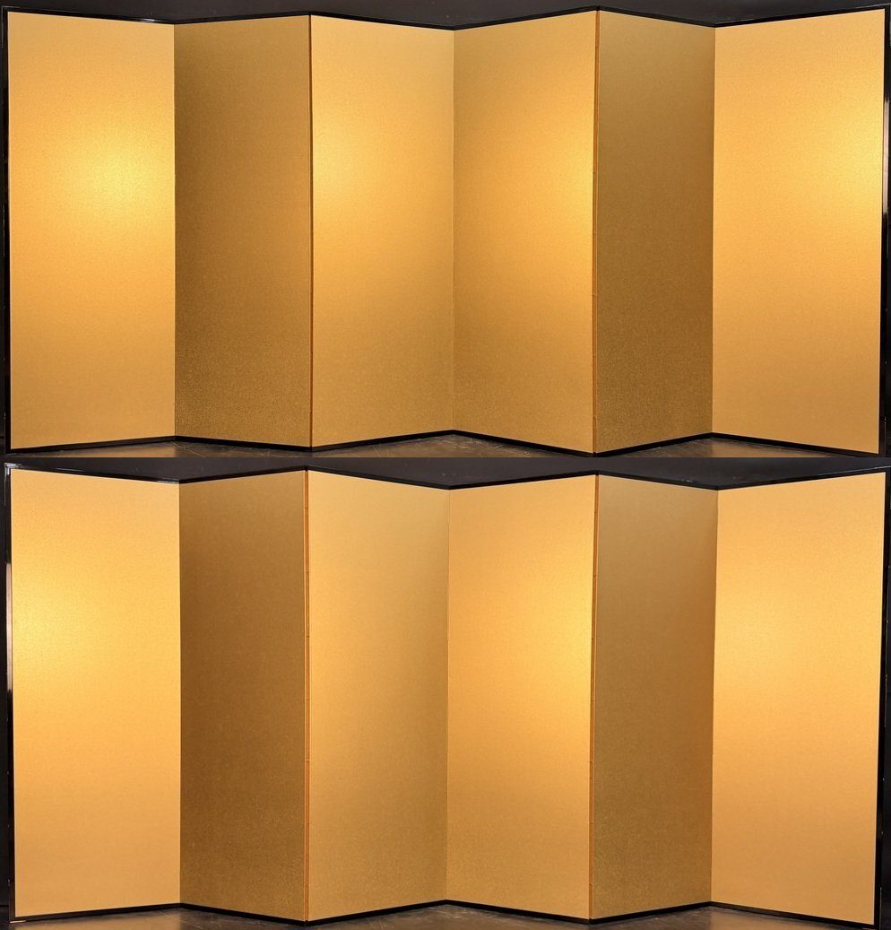 Scattered Gold · A Screen Pair — overall view