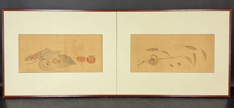 秋の果物と野菜図・全体