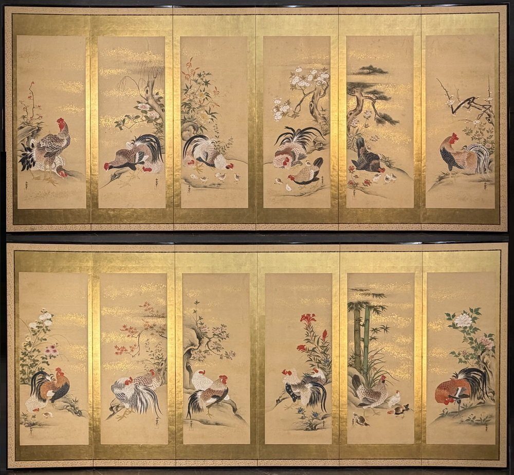 Roosters & Scattered Gold — overall view